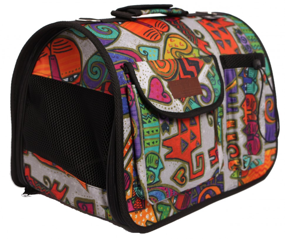 Сумка переноска для животных Lion LM6401 с карманами (Размер 4 (50x31x30 см))