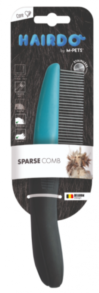 M-PETS Расческа с короткими и длинными зубцами, 22 см