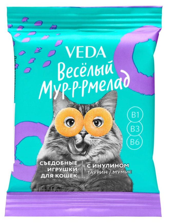 Лакомство Веда Мармелад Инулин 6 г для кошек