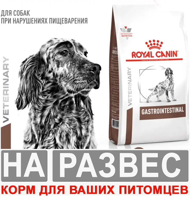 Корм Роял Канин ВЕТ РАЗВЕС Гастроинтестинал 1 кг для собак