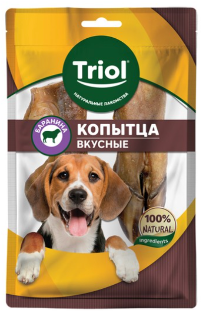 Лакомство Триол Копытца бараньи вкусные для собак 65 г