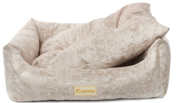 Лежанка для животных прямоугольная &laquo;Искра&raquo; M, бежевая, 520*450*170мм