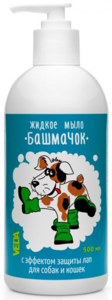 Жидкое мыло для лап Башмачок , для кошек и собак, 500 мл