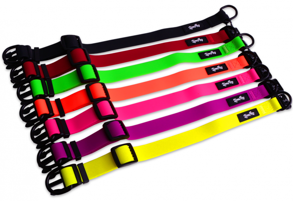 Ошейник из биотана LionPets с пластиковой пряжкой LPO-00530-5 (Розовый) (Размер S обхват шеи 19-28 см, ширина 2,0 см)