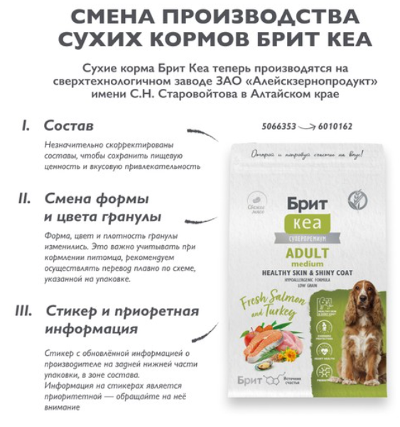 Brit Care Superpremium Dog Adult M с лососем и индейкой для взрослых собак средних пород, Здоровая кожа и шерсть