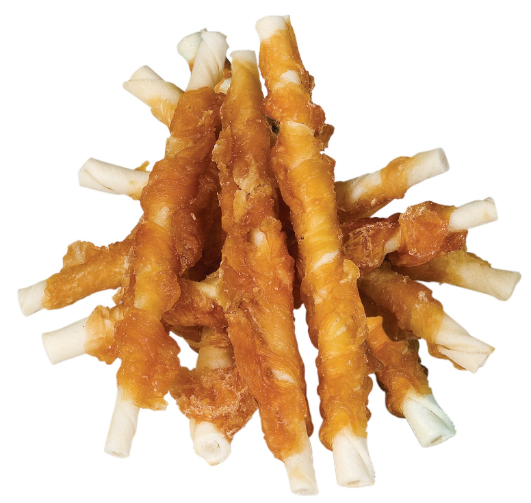 Лакомства для собак Деревенские лакомства Куриные палочки крученные (100% мясо) 90 г