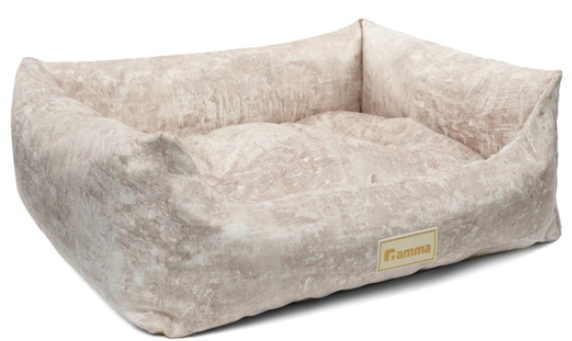 Лежанка для животных прямоугольная &laquo;Искра&raquo; M, бежевая, 520*450*170мм
