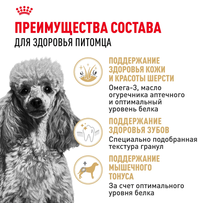 Корм Royal Canin Yorkshire Poodle Adult для взрослых собак породы пудель