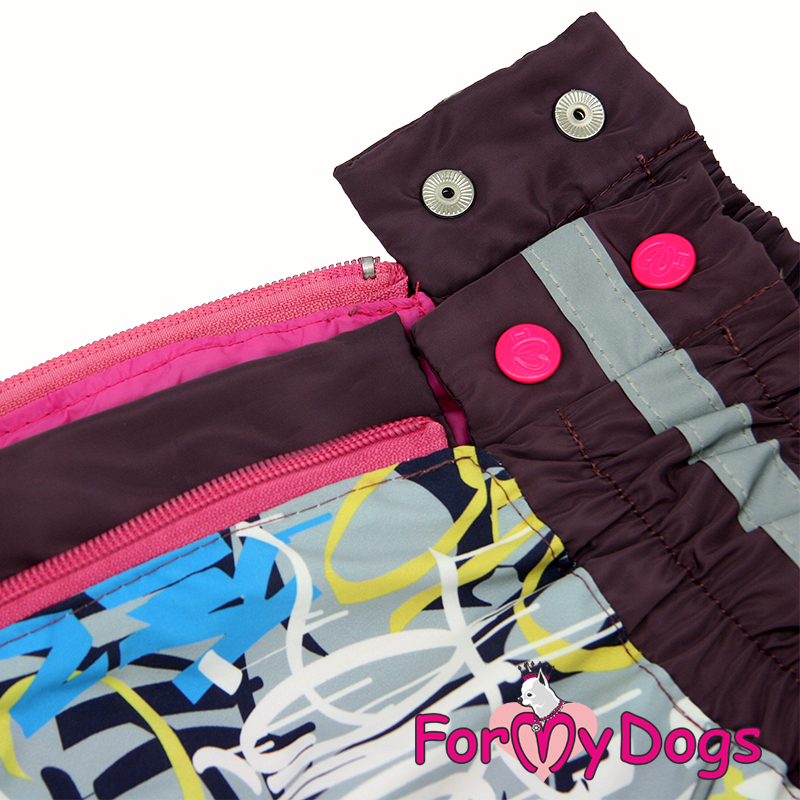 ForMyDogs Комбинезон ДОЖДЕВИК фиолетовый для девочек C1 55*75 см